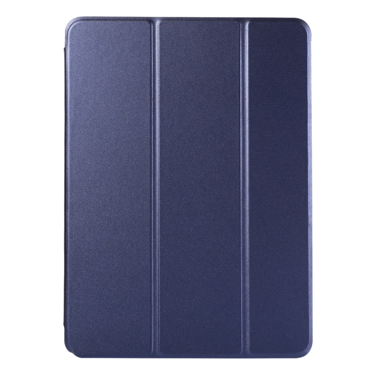 For iPad Air 11 2024 Double-sided Clip Non-buckle Magnetic PU Smart Tablet Case(Dark Blue) - iPad Air 11 2024 Cases by buy2fix | Online Shopping UK | buy2fix