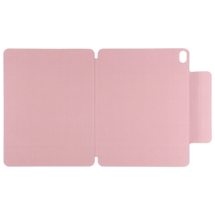 For iPad Air 11 2024 Double-sided Clip Fixed Buckle Magnetic PU Leather Smart Tablet Case(Light Pink) - iPad Air 11 2024 Cases by buy2fix | Online Shopping UK | buy2fix