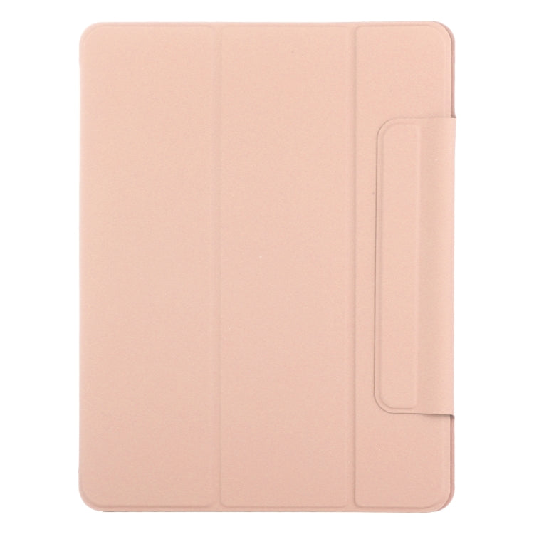 For iPad Air 11 2025 / 2024 Double-sided Clip Fixed Buckle Magnetic PU Leather Smart Tablet Case(Gold) - iPad Air 11 2025 / 2024 Cases by buy2fix | Online Shopping UK | buy2fix