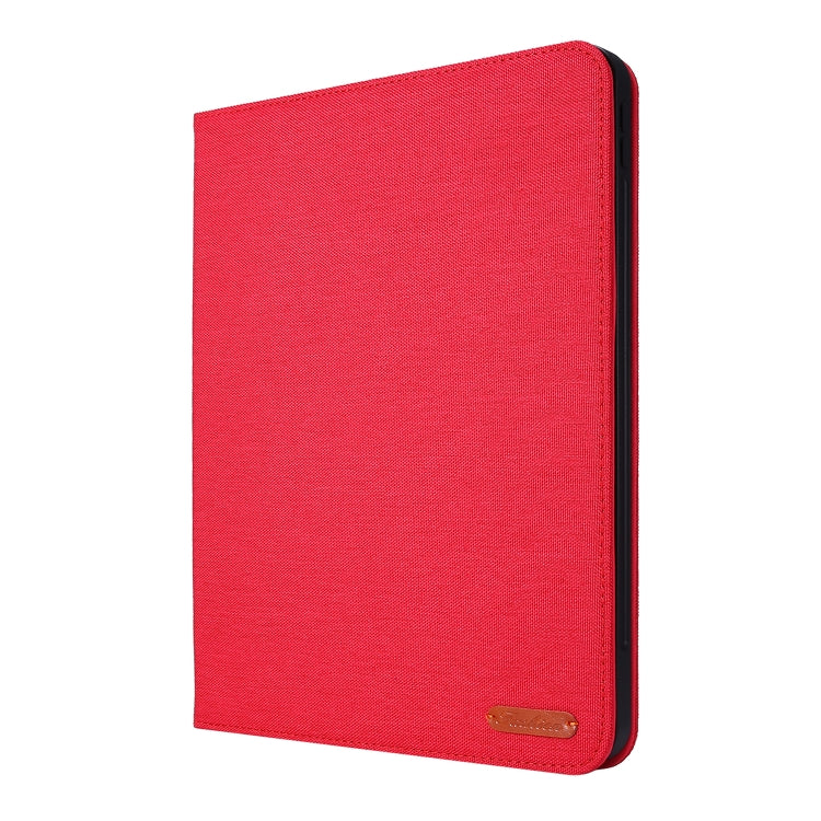 For iPad Air 13 2024 Fabric Leather Tablet Case(Red) - iPad Air 13 2024 Cases by buy2fix | Online Shopping UK | buy2fix