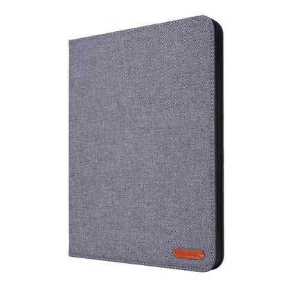 For iPad Pro 13 2024 Fabric Leather Tablet Case(Grey) - iPad Pro 13 2024 Cases by buy2fix | Online Shopping UK | buy2fix