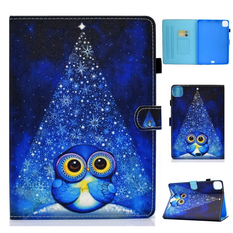 For iPad Pro 11 2024 Painted Stitching Smart Leather Tablet Case(Night Sky Owl) - iPad Pro 11 2024 Cases by buy2fix | Online Shopping UK | buy2fix