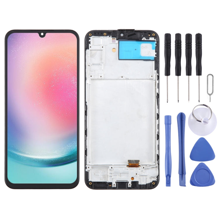 For Samsung Galaxy A24 SM-A245F 6.43inch OLED LCD Screen for Digitizer Full Assembly with Frame - LCD Screen by buy2fix | Online Shopping UK | buy2fix