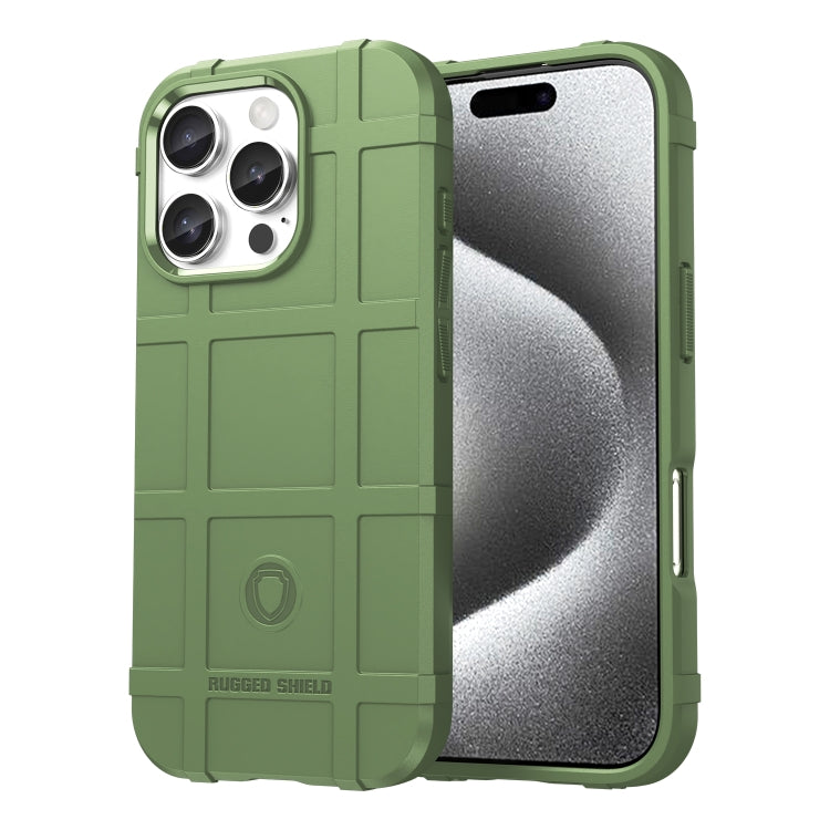 For iPhone 16 Pro Full Coverage Shockproof TPU Phone Case(Green) - iPhone 16 Pro Cases by buy2fix | Online Shopping UK | buy2fix