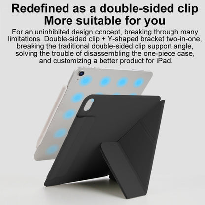 For iPad Pro 13 2024 Y-Shape Double-sided Clip Magnetic Smart Tablet Case(Blue) - iPad Pro 13 2024 Cases by buy2fix | Online Shopping UK | buy2fix