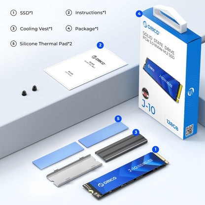 ORICO PCIe 3.0 NVMe M.2 SSD Internal Solid State Drive, Memory:2TB - RAMs by ORICO | Online Shopping UK | buy2fix