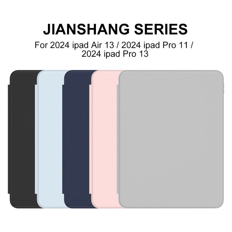 For iPad Air 13 2024 Mutural Jianshang Series Smart Leather Tablet Case(Grey) - iPad Air 13 2024 Cases by Mutural | Online Shopping UK | buy2fix