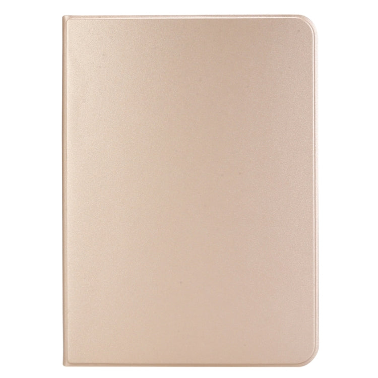 For iPad Pro 13 2024 Stretch Voltage Plain Leather Smart Tablet Case(Gold) - iPad Pro 13 2024 Cases by buy2fix | Online Shopping UK | buy2fix