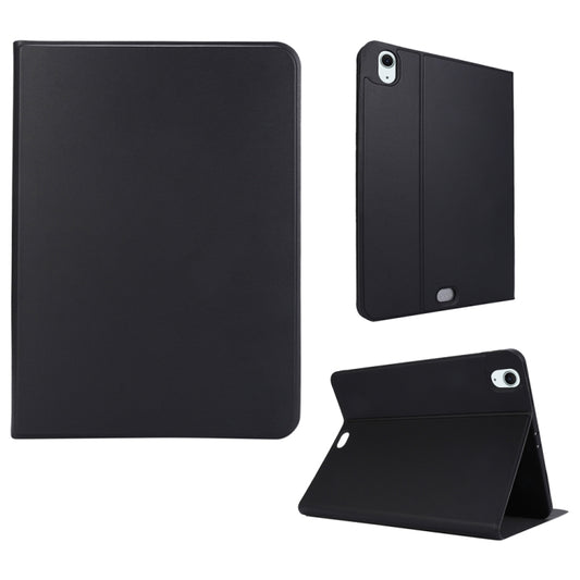 For iPad Air 11 2024 Stretch Voltage Plain Leather Smart Tablet Case(Black) - iPad Air 11 2024 Cases by buy2fix | Online Shopping UK | buy2fix