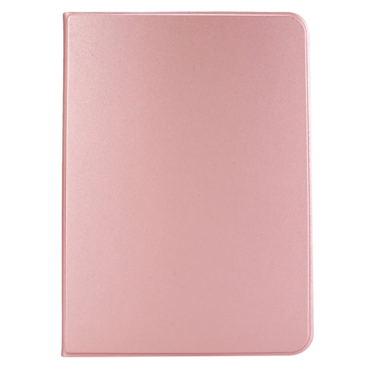 For iPad Air 11 2024 Stretch Voltage Plain Leather Smart Tablet Case(Rose Gold) - iPad Air 11 2024 Cases by buy2fix | Online Shopping UK | buy2fix