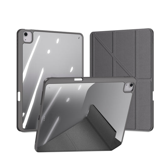 For iPad Air 13 2024 / 2025 DUX DUCIS Magi Series Smart Leather Tablet Case(Grey) - iPad Air 13 2025 / 2024 Cases by DUX DUCIS | Online Shopping UK | buy2fix