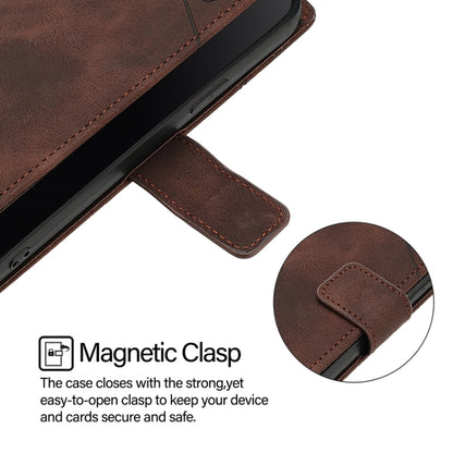 For Blackview A52 Skin Feel Embossed Leather Phone Case(Brown) - More Brand by buy2fix | Online Shopping UK | buy2fix