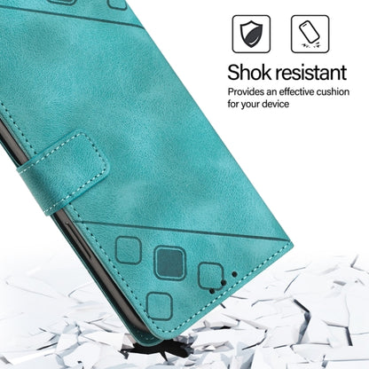 For Blackview A53 Skin Feel Embossed Leather Phone Case(Green) - More Brand by buy2fix | Online Shopping UK | buy2fix