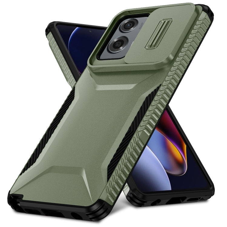 For Motorola Moto G Stylus 5G 2024 Sliding Camshield Phone Case(Alpine Green) - Motorola Cases by buy2fix | Online Shopping UK | buy2fix