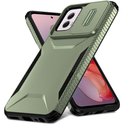 For Motorola Moto G Power 5G 2024 Sliding Camshield Phone Case(Alpine Green) - Motorola Cases by buy2fix | Online Shopping UK | buy2fix