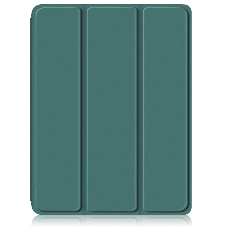 For iPad Pro 11 2024 Acrylic 3-Fold Smart Leather Tablet Case(Deep Green) - iPad Pro 11 2024 Cases by buy2fix | Online Shopping UK | buy2fix