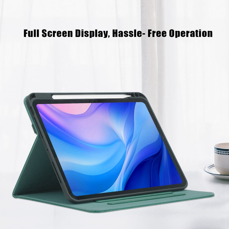 For iPad Pro 11 2024 Front Stand Smart TPU Leather Tablet Case(Green) - iPad Pro 11 2024 Cases by buy2fix | Online Shopping UK | buy2fix