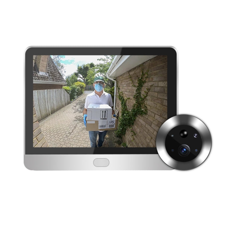 SY-36 4.3 inch Color Screen Graffiti Hidden 1080P WiFi Smart Cat Eye Video Doorbell(White) - Video DoorBell by buy2fix | Online Shopping UK | buy2fix