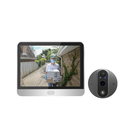 SY-37 4.3 inch Color Screen Graffiti Hidden 1080P WiFi Smart Cat Eye Video Doorbell(White) - Video DoorBell by buy2fix | Online Shopping UK | buy2fix