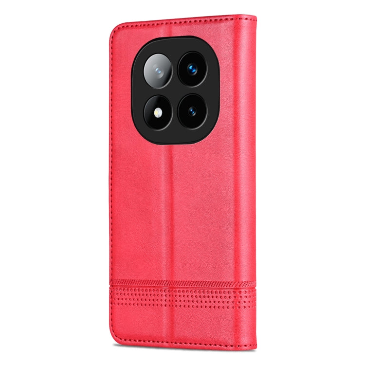 For Redmi Note 14 Pro+ 5G AZNS Magnetic Calf Texture Flip Leather Phone Case(Red) - Note 14 Pro+ Cases by AZNS | Online Shopping UK | buy2fix