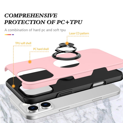 For iPhone 16 Pro Max Magnetic Ring Holder Phone Case(Rose Gold) - iPhone 16 Pro Max Cases by buy2fix | Online Shopping UK | buy2fix