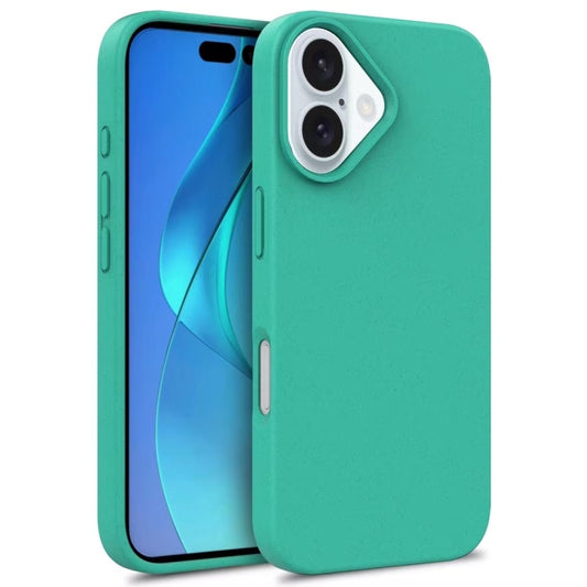 For iPhone 16 Plus Wheat Straw TPU Phone Case(Green) - iPhone 16 Plus Cases by buy2fix | Online Shopping UK | buy2fix