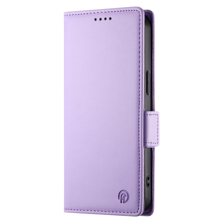 For Google Pixel 9 Side Buckle Magnetic Frosted Leather Phone Case(Purple) - Google Cases by buy2fix | Online Shopping UK | buy2fix