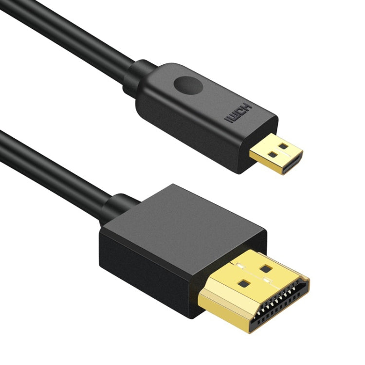 HDMI to Micro HDMI 4K UHD 18Gbps Video Connection Cable, Length:0.3m(Black) - Cable by buy2fix | Online Shopping UK | buy2fix