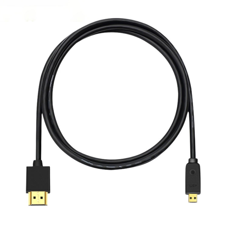 HDMI to Micro HDMI 4K UHD 18Gbps Video Connection Cable, Length:0.5m(Black) - Cable by buy2fix | Online Shopping UK | buy2fix