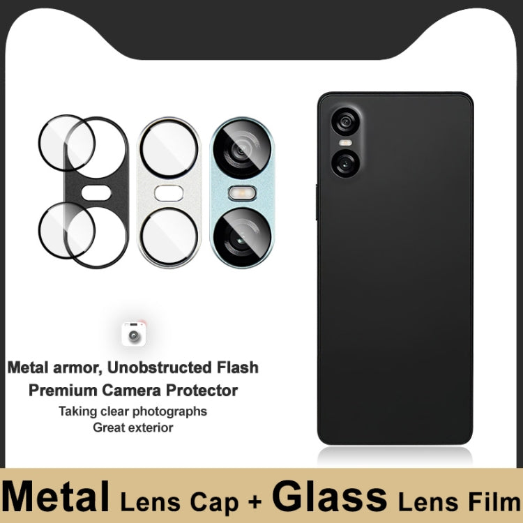 For Sony Xperia 10 VI IMAK Metal Armor Premium Camera Protector Film(Blue) - Other by imak | Online Shopping UK | buy2fix