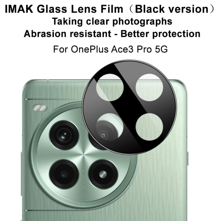 For OnePlus Ace 3 Pro IMAK Rear Camera Lens Glass Film Black Version - Other by imak | Online Shopping UK | buy2fix