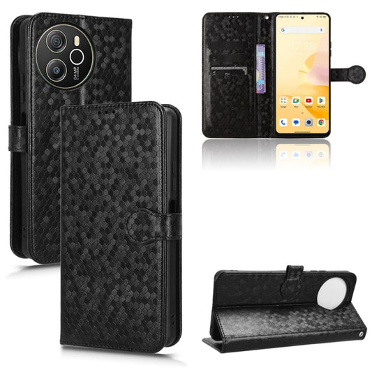 For Blackview Shark 8 Honeycomb Dot Texture Leather Phone Case(Black) - More Brand by buy2fix | Online Shopping UK | buy2fix