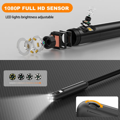 Y15 5.5mm Single Camera WiFi Connected Hard Cable HD Industrial Endoscope, Length:10m(Black) -  by buy2fix | Online Shopping UK | buy2fix