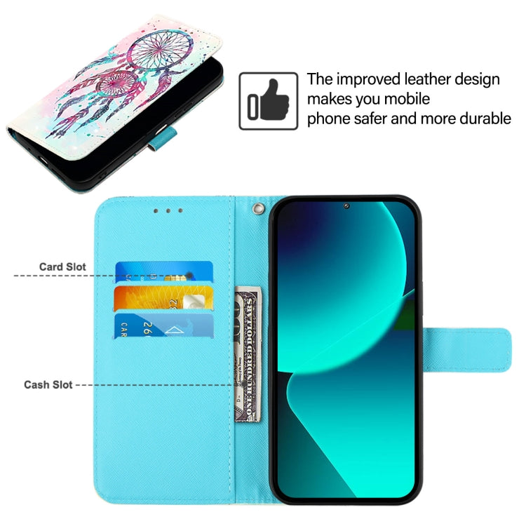 For Google Pixel 9 Pro XL 3D Painting Horizontal Flip Leather Phone Case(Color Drop Wind Chimes) - Google Cases by buy2fix | Online Shopping UK | buy2fix