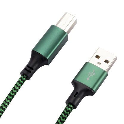 USB 2.0 to Square Port A/B Printer Adapter Cable, Length:0.5m(Green) - USB Cable by buy2fix | Online Shopping UK | buy2fix