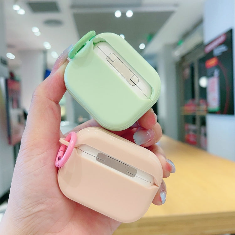 For AirPods Pro Fresh 3D Text Skin Feel Earbuds Box PC Case(Green) - For AirPods Pro by buy2fix | Online Shopping UK | buy2fix