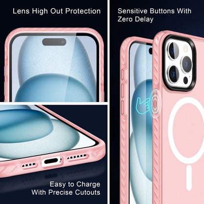 For iPhone 15 Pro Skin Feel Airbag Shockproof MagSafe Phone Case(Pink) - iPhone 15 Pro Cases by buy2fix | Online Shopping UK | buy2fix