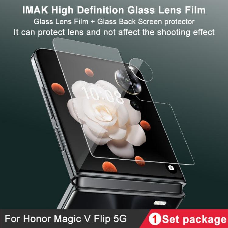 For Honor Magic V Flip 1 Sets imak Lens Film + Glass Rear Screen Sticker - Other by imak | Online Shopping UK | buy2fix