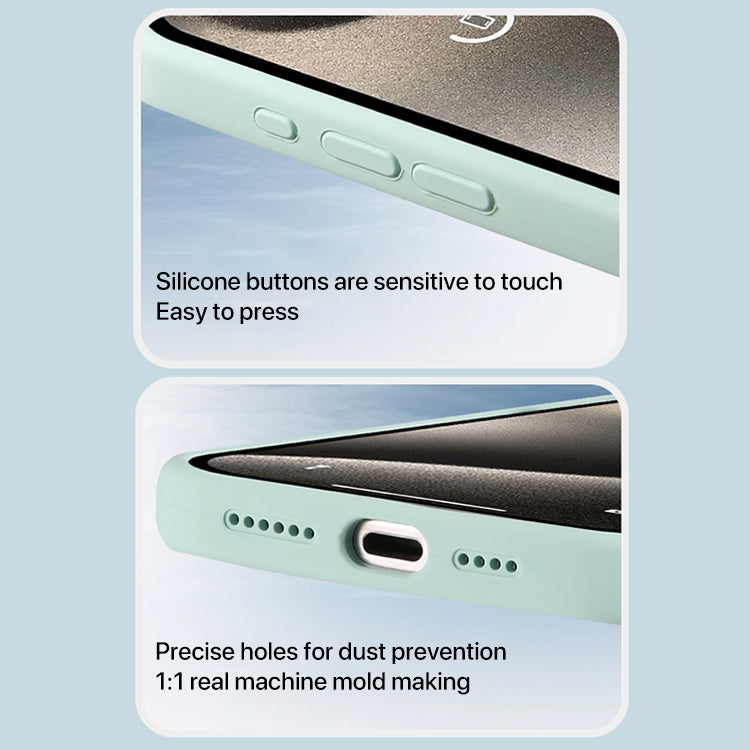 For iPhone 12 Pro MagSafe Liquid Silicone Full Coverage Phone Case with Lens Film(Grey) - iPhone 12 / 12 Pro Cases by buy2fix | Online Shopping UK | buy2fix