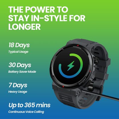 Zeblaze Ares 3 Plus 1.43 inch Fitness & Wellness Smart Watch Supports 24H Health Monitoring(Wild Green) - Smart Watches by Zeblaze | Online Shopping UK | buy2fix