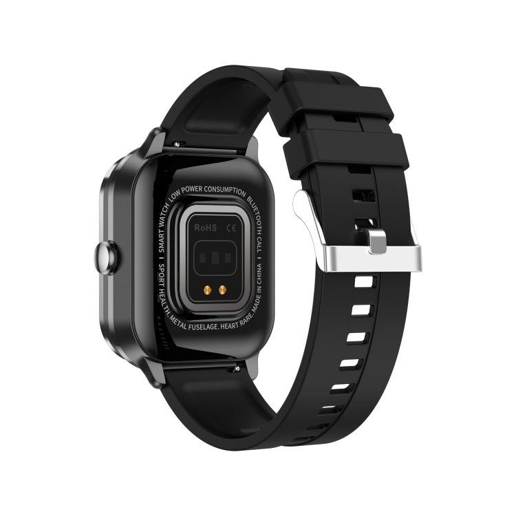 D8 Pro 2.01 inch 2 in 1 Bluetooth Earphone Silicone Strap Smart Watch, Support NFC with Cover(Black) - Smart Watches by buy2fix | Online Shopping UK | buy2fix