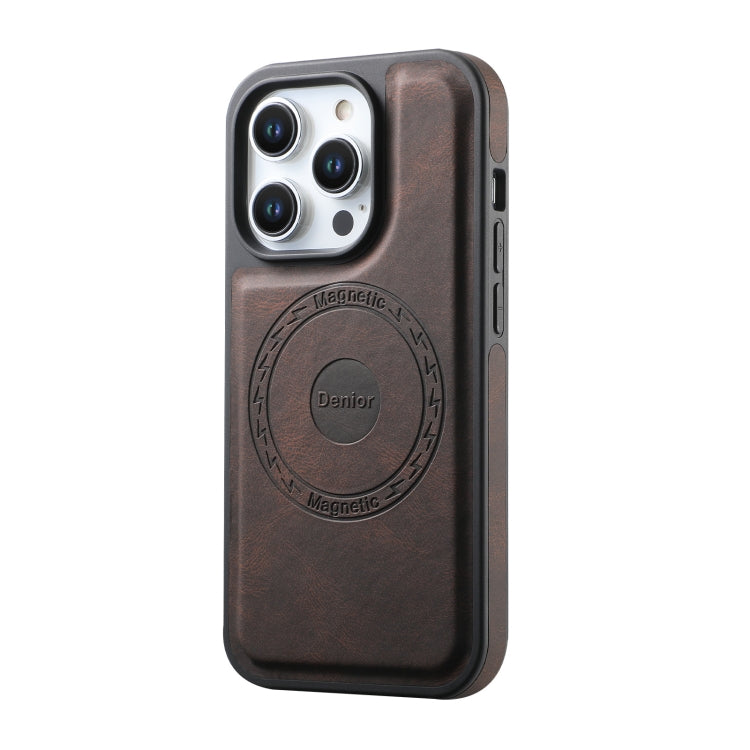 For iPhone 13 Pro Max Denior A13 Skin Feel MagSafe Phone Case(Brown) - iPhone 13 Pro Max Cases by Denior | Online Shopping UK | buy2fix