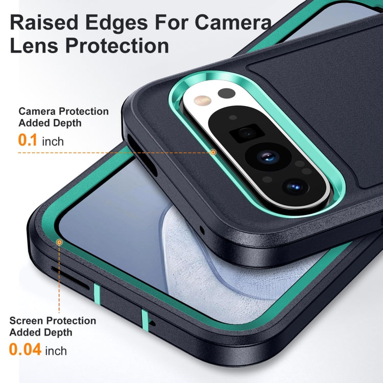 For Google Pixel 9 Pro Life Waterproof Rugged PC + Silicone Phone Case(Dark Blue + Light Blue) - Google Cases by buy2fix | Online Shopping UK | buy2fix