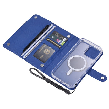 For Samsung Galaxy S24 5G ViLi GHB-C Series RFID MagSafe Magnetic Flip Leather Phone Case(Blue) - Galaxy S24 5G Cases by ViLi | Online Shopping UK | buy2fix