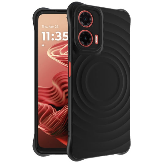 For Motorola Moto G35 5G IMAK UC-6 Series Manbo Frosting Soft Phone Case(Black) - Motorola Cases by imak | Online Shopping UK | buy2fix