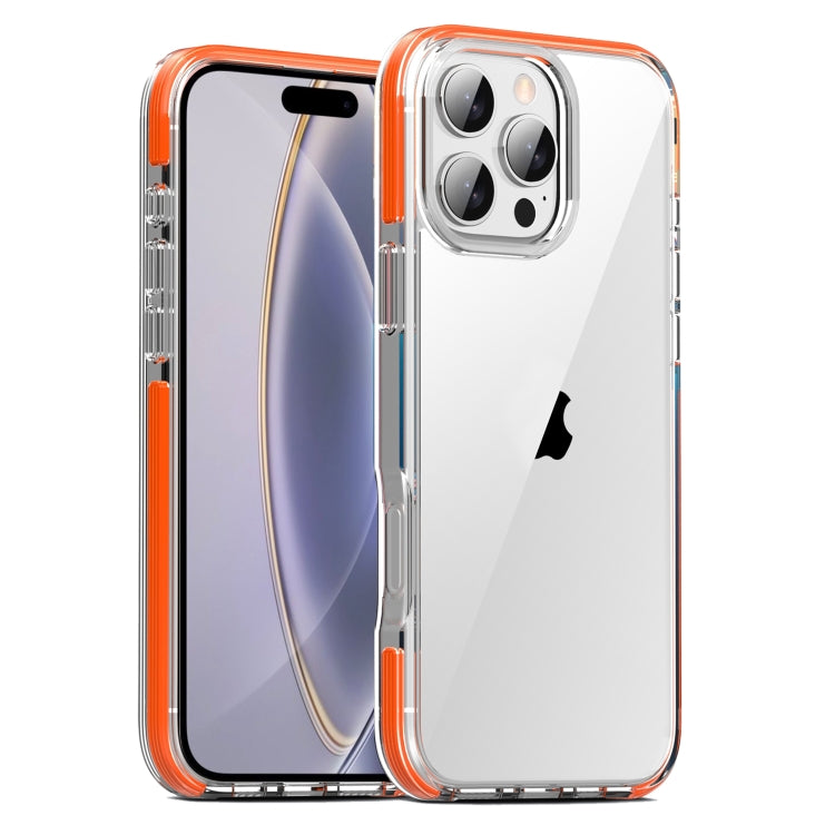 For iPhone 16 Pro TPE Airbag TPU+ PC Full Coverage Phone Case(Orange) - iPhone 16 Pro Cases by buy2fix | Online Shopping UK | buy2fix