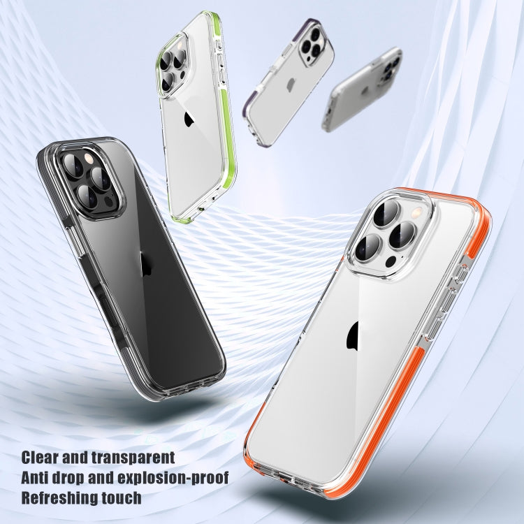 For iPhone 16 TPE Airbag TPU+ PC Full Coverage Phone Case(Orange) - iPhone 16 Cases by buy2fix | Online Shopping UK | buy2fix