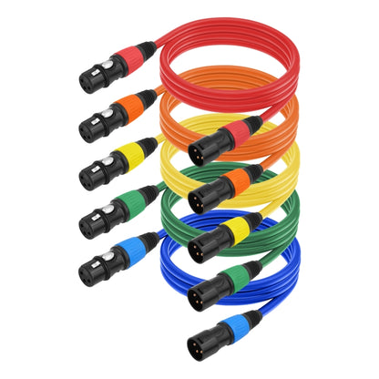 5 Color / Set JC1015 XLR 3pin Male to Female Audio Cable, Length:1.8m - Microphone Audio Cable & Connector by buy2fix | Online Shopping UK | buy2fix