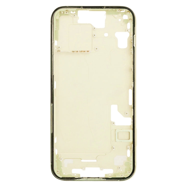 For iPhone 15 Middle Frame Bezel Plate with Side Keys + Card Tray, Version:US Version(Yellow) - LCD Related Parts by buy2fix | Online Shopping UK | buy2fix