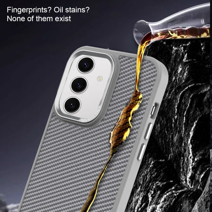 For Samsung Galaxy S24+ 5G Carbon Fiber Texture MagSafe Magnetic Shockproof Phone Case(Black) - Galaxy S24+ 5G Cases by buy2fix | Online Shopping UK | buy2fix